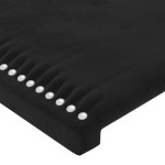 vidaXL Tăblii de pat, 4 buc, negru, 100x5x78/88 cm, catifea vidaXL Tăblii de pat, 4 buc, negru, 100x5x78/88 cm, catifea
