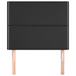 vidaXL Tăblii de pat, 2 buc, negru, 90x5x78/88 cm, piele ecologică