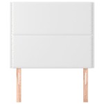 vidaXL Tăblii de pat, 2 buc, alb, 90x5x78/88 cm, piele ecologică vidaXL Tăblii de pat, 2 buc, alb, 90x5x78/88 cm, piele ecologică