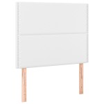 vidaXL Tăblii de pat, 2 buc, alb, 100x5x78/88 cm, piele ecologică vidaXL Tăblii de pat, 2 buc, alb, 100x5x78/88 cm, piele ecologică