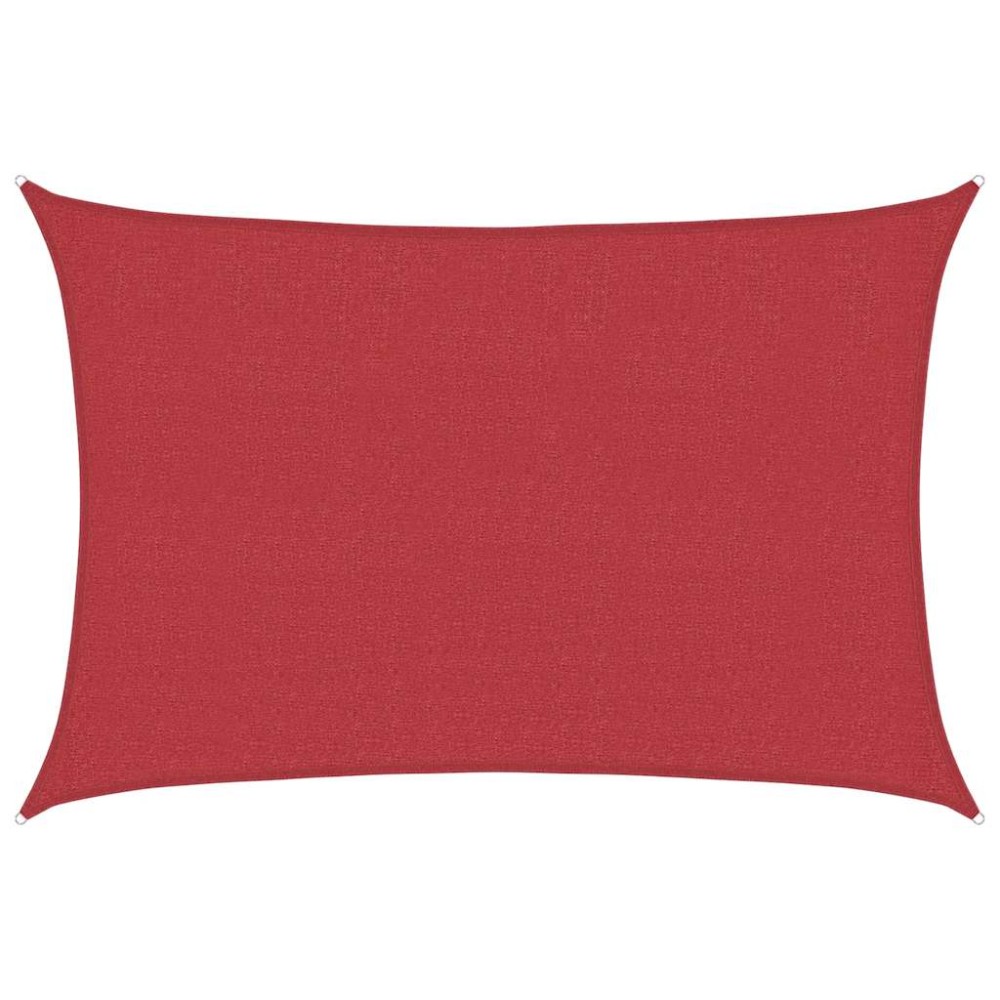 vidaXL Pânză parasolar, roșu, 4 x 5 m, HDPE, 160 g/m²
