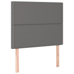 vidaXL Tăblii de pat, 2 buc, gri, 100x5x78/88 cm, piele ecologică vidaXL Tăblii de pat, 2 buc, gri, 100x5x78/88 cm, piele ecologică