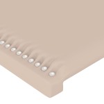 vidaXL Tăblii de pat 2 buc, cappuccino 100x5x78/88 cm piele ecologică