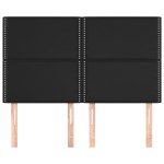 vidaXL Tăblii de pat, 4 buc, negru, 72x5x78/88 cm, piele ecologică vidaXL Tăblii de pat, 4 buc, negru, 72x5x78/88 cm, piele ecologică