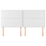 vidaXL Tăblii de pat, 4 buc, alb, 80x5x78/88 cm, piele ecologică vidaXL Tăblii de pat, 4 buc, alb, 80x5x78/88 cm, piele ecologică