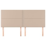 vidaXL Tăblii de pat 4 buc, cappuccino 90x5x78/88 cm piele ecologică vidaXL Tăblii de pat 4 buc, cappuccino 90x5x78/88 cm piele ecologică