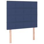 vidaXL Tăblii de pat, 2 buc, albastru, 80x5x78/88 cm, textil vidaXL Tăblii de pat, 2 buc, albastru, 80x5x78/88 cm, textil