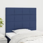 vidaXL Tăblii de pat, 2 buc, albastru, 80x5x78/88 cm, textil vidaXL Tăblii de pat, 2 buc, albastru, 80x5x78/88 cm, textil
