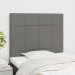 vidaXL Tăblii de pat, 2 buc, gri închis, 90x5x78/88 cm, textil vidaXL Tăblii de pat, 2 buc, gri închis, 90x5x78/88 cm, textil