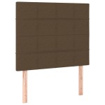 vidaXL Tăblii de pat, 2 buc, maro închis, 90x5x78/88 cm, textil