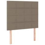 vidaXL Tăblii de pat, 2 buc, gri taupe, 90x5x78/88 cm, textil vidaXL Tăblii de pat, 2 buc, gri taupe, 90x5x78/88 cm, textil