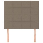 vidaXL Tăblii de pat, 2 buc, gri taupe, 90x5x78/88 cm, textil vidaXL Tăblii de pat, 2 buc, gri taupe, 90x5x78/88 cm, textil