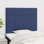 vidaXL Tăblii de pat, 2 buc, albastru, 90x5x78/88 cm, textil vidaXL Tăblii de pat, 2 buc, albastru, 90x5x78/88 cm, textil