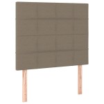 vidaXL Tăblii de pat, 2 buc, gri taupe, 100x5x78/88 cm, textil vidaXL Tăblii de pat, 2 buc, gri taupe, 100x5x78/88 cm, textil