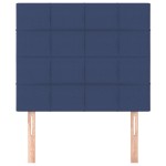 vidaXL Tăblii de pat, 2 buc, albastru, 100x5x78/88 cm, textil vidaXL Tăblii de pat, 2 buc, albastru, 100x5x78/88 cm, textil