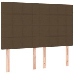 vidaXL Tăblii de pat, 4 buc, maro închis, 72x5x78/88 cm, textil