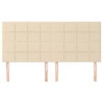 vidaXL Tăblii de pat, 4 buc, crem, 80x5x78/88 cm, textil vidaXL Tăblii de pat, 4 buc, crem, 80x5x78/88 cm, textil