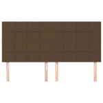 vidaXL Tăblii de pat, 4 buc, maro închis, 90x5x78/88 cm, textil vidaXL Tăblii de pat, 4 buc, maro închis, 90x5x78/88 cm, textil