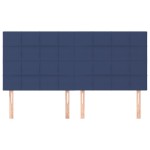 vidaXL Tăblii de pat, 4 buc, albastru, 100x5x78/88 cm, textil vidaXL Tăblii de pat, 4 buc, albastru, 100x5x78/88 cm, textil