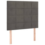 vidaXL Tăblii de pat, 2 buc, gri închis, 90x5x78/88 cm, catifea vidaXL Tăblii de pat, 2 buc, gri închis, 90x5x78/88 cm, catifea