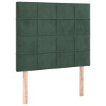 vidaXL Tăblii de pat, 2 buc, verde închis, 90x5x78/88 cm, catifea vidaXL Tăblii de pat, 2 buc, verde închis, 90x5x78/88 cm, catifea