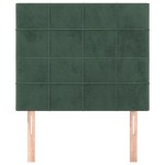 vidaXL Tăblii de pat, 2 buc, verde închis, 90x5x78/88 cm, catifea vidaXL Tăblii de pat, 2 buc, verde închis, 90x5x78/88 cm, catifea