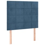 vidaXL Tăblii de pat, 2 buc, albastru închis, 90x5x78/88 cm, catifea vidaXL Tăblii de pat, 2 buc, albastru închis, 90x5x78/88 cm, catifea