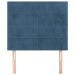 vidaXL Tăblii de pat, 2 buc, albastru închis, 90x5x78/88 cm, catifea vidaXL Tăblii de pat, 2 buc, albastru închis, 90x5x78/88 cm, catifea