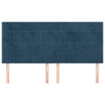 vidaXL Tăblii de pat, 4 buc, albastru închis, 80x5x78/88 cm, catifea vidaXL Tăblii de pat, 4 buc, albastru închis, 80x5x78/88 cm, catifea