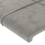 vidaXL Tăblii de pat, 4 buc, gri deschis, 90x5x78/88 cm, catifea vidaXL Tăblii de pat, 4 buc, gri deschis, 90x5x78/88 cm, catifea