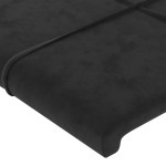 vidaXL Tăblii de pat, 4 buc, negru, 90x5x78/88 cm, catifea vidaXL Tăblii de pat, 4 buc, negru, 90x5x78/88 cm, catifea