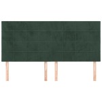 vidaXL Tăblii de pat, 4 buc, verde închis, 90x5x78/88 cm, catifea vidaXL Tăblii de pat, 4 buc, verde închis, 90x5x78/88 cm, catifea