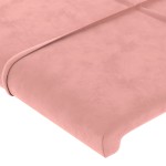vidaXL Tăblii de pat, 4 buc, roz, 90x5x78/88 cm, catifea vidaXL Tăblii de pat, 4 buc, roz, 90x5x78/88 cm, catifea