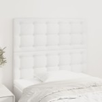 vidaXL Tăblii de pat, 2 buc, alb, 80x5x78/88 cm, piele ecologică vidaXL Tăblii de pat, 2 buc, alb, 80x5x78/88 cm, piele ecologică