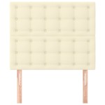 vidaXL Tăblii de pat, 2 buc., crem, 80x5x78/88 cm, piele ecologică vidaXL Tăblii de pat, 2 buc., crem, 80x5x78/88 cm, piele ecologică