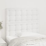 vidaXL Tăblii de pat, 2 buc, alb, 90x5x78/88 cm, piele ecologică vidaXL Tăblii de pat, 2 buc, alb, 90x5x78/88 cm, piele ecologică