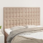 vidaXL Tăblii de pat 4 buc. cappuccino 72x5x78/88 cm piele ecologică vidaXL Tăblii de pat 4 buc. cappuccino 72x5x78/88 cm piele ecologică