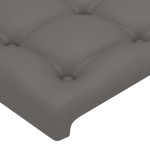 vidaXL Tăblii de pat, 4 buc, gri, 80x5x78/88 cm, piele ecologică