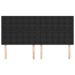 vidaXL Tăblii de pat, 4 buc, negru, 90x5x78/88 cm, piele ecologică vidaXL Tăblii de pat, 4 buc, negru, 90x5x78/88 cm, piele ecologică