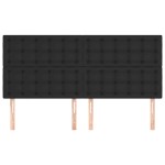 vidaXL Tăblii de pat, 4 buc, negru, 100x5x78/88 cm, piele ecologică vidaXL Tăblii de pat, 4 buc, negru, 100x5x78/88 cm, piele ecologică