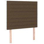 vidaXL Tăblii de pat, 2 buc, maro închis, 80x5x78/88 cm, textil