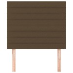 vidaXL Tăblii de pat, 2 buc, maro închis, 80x5x78/88 cm, textil