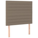 vidaXL Tăblii de pat, 2 buc, gri taupe, 80x5x78/88 cm, textil vidaXL Tăblii de pat, 2 buc, gri taupe, 80x5x78/88 cm, textil