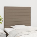 vidaXL Tăblii de pat, 2 buc, gri taupe, 80x5x78/88 cm, textil vidaXL Tăblii de pat, 2 buc, gri taupe, 80x5x78/88 cm, textil