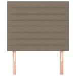 vidaXL Tăblii de pat, 2 buc, gri taupe, 80x5x78/88 cm, textil vidaXL Tăblii de pat, 2 buc, gri taupe, 80x5x78/88 cm, textil