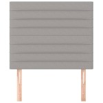 vidaXL Tăblii de pat, 2 buc, gri deschis, 90x5x78/88 cm, textil vidaXL Tăblii de pat, 2 buc, gri deschis, 90x5x78/88 cm, textil
