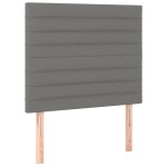 vidaXL Tăblii de pat, 2 buc, gri închis, 90x5x78/88 cm, textil vidaXL Tăblii de pat, 2 buc, gri închis, 90x5x78/88 cm, textil