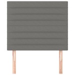 vidaXL Tăblii de pat, 2 buc, gri închis, 90x5x78/88 cm, textil vidaXL Tăblii de pat, 2 buc, gri închis, 90x5x78/88 cm, textil