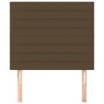 vidaXL Tăblii de pat, 2 buc, maro închis, 90x5x78/88 cm, textil