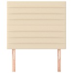 vidaXL Tăblii de pat, 2 buc, crem, 100x5x78/88 cm, textil vidaXL Tăblii de pat, 2 buc, crem, 100x5x78/88 cm, textil